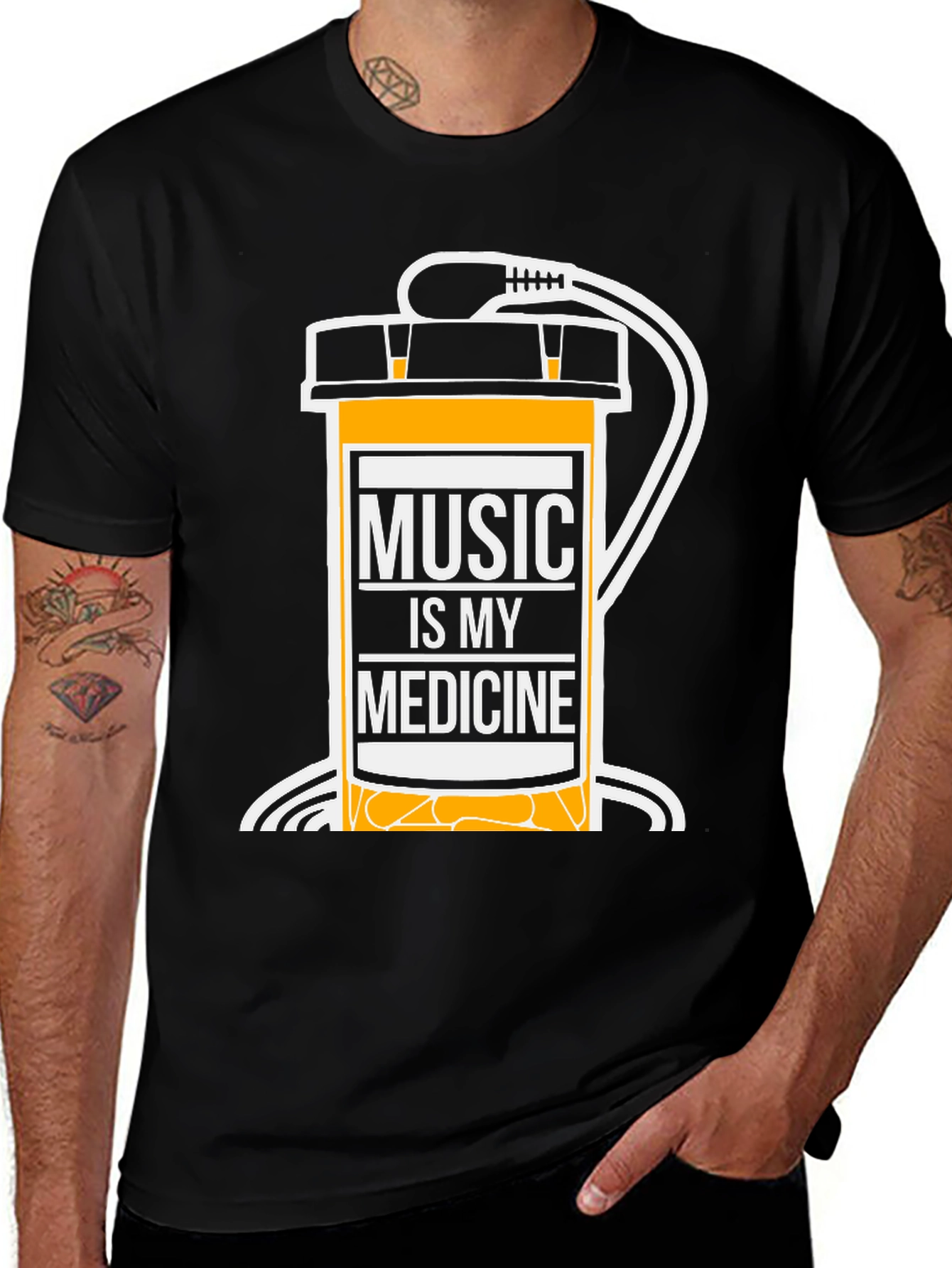 Variant 27 of Music is My Medicine Graphic T-Shirt