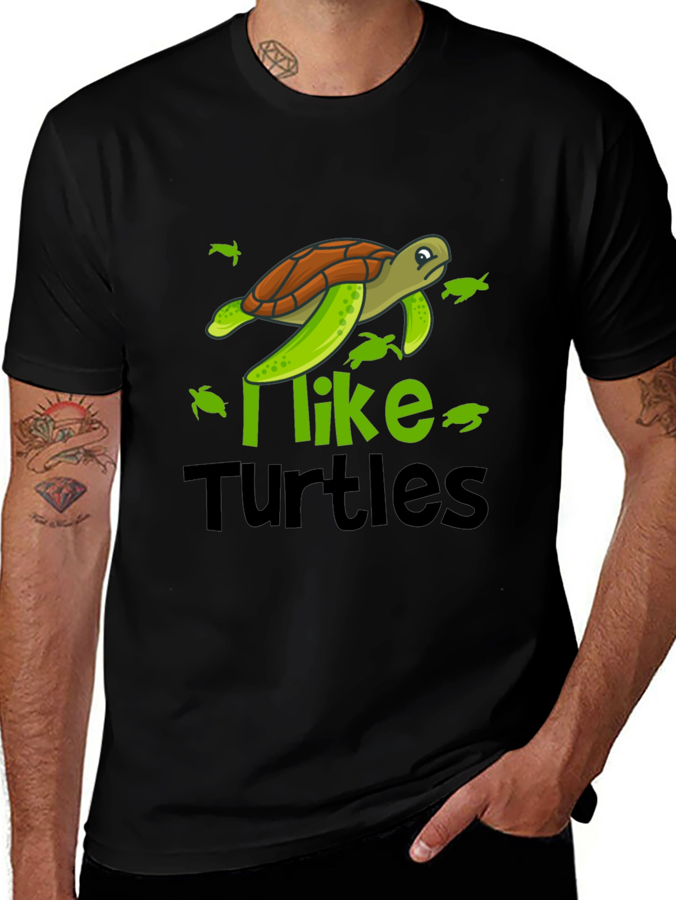 Variant 14 of I Like Turtles T-Shirt Funny Turtle Lover Tee