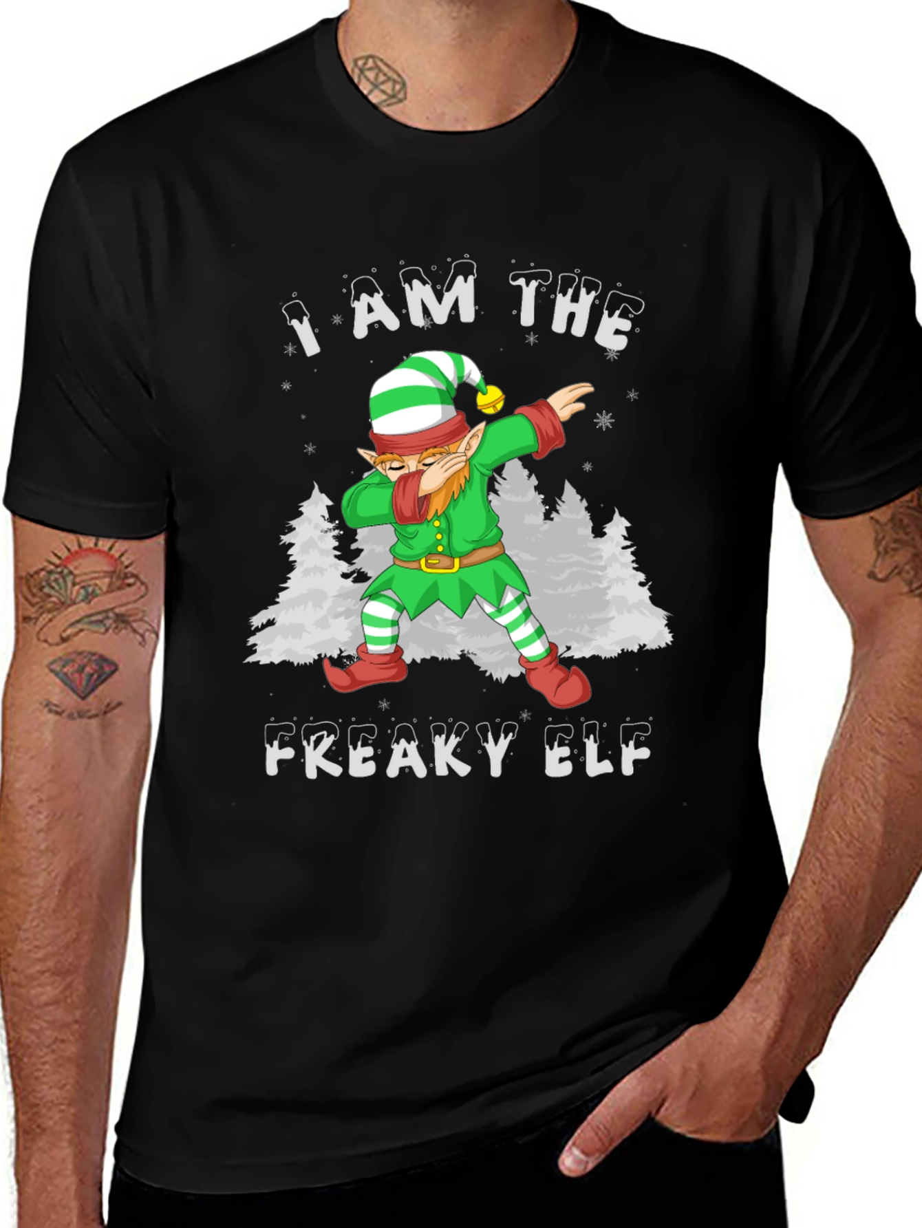 I Am The Freaky Elf Christmas T-Shirt