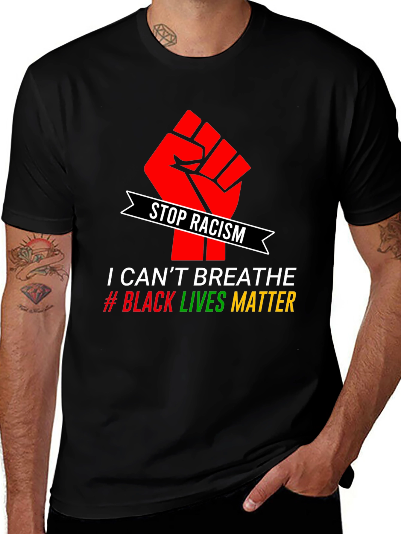 Stop Racism T-Shirt: Black Lives Matter Tee