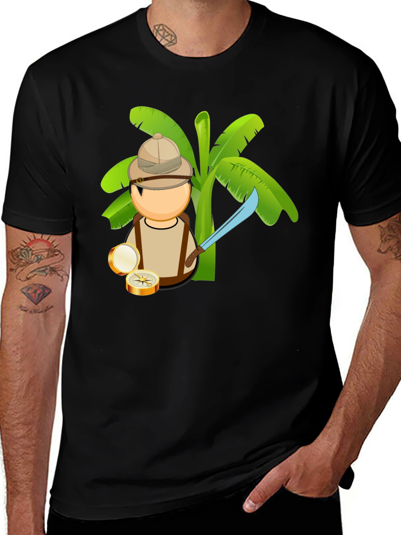Variant 3 of Adventurer Cartoon Graphic Tee