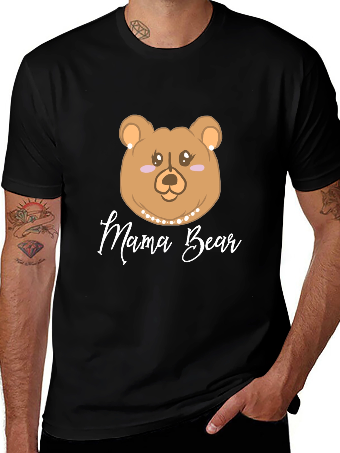 Mama Bear T-Shirt - Cute Bear Graphic Tee