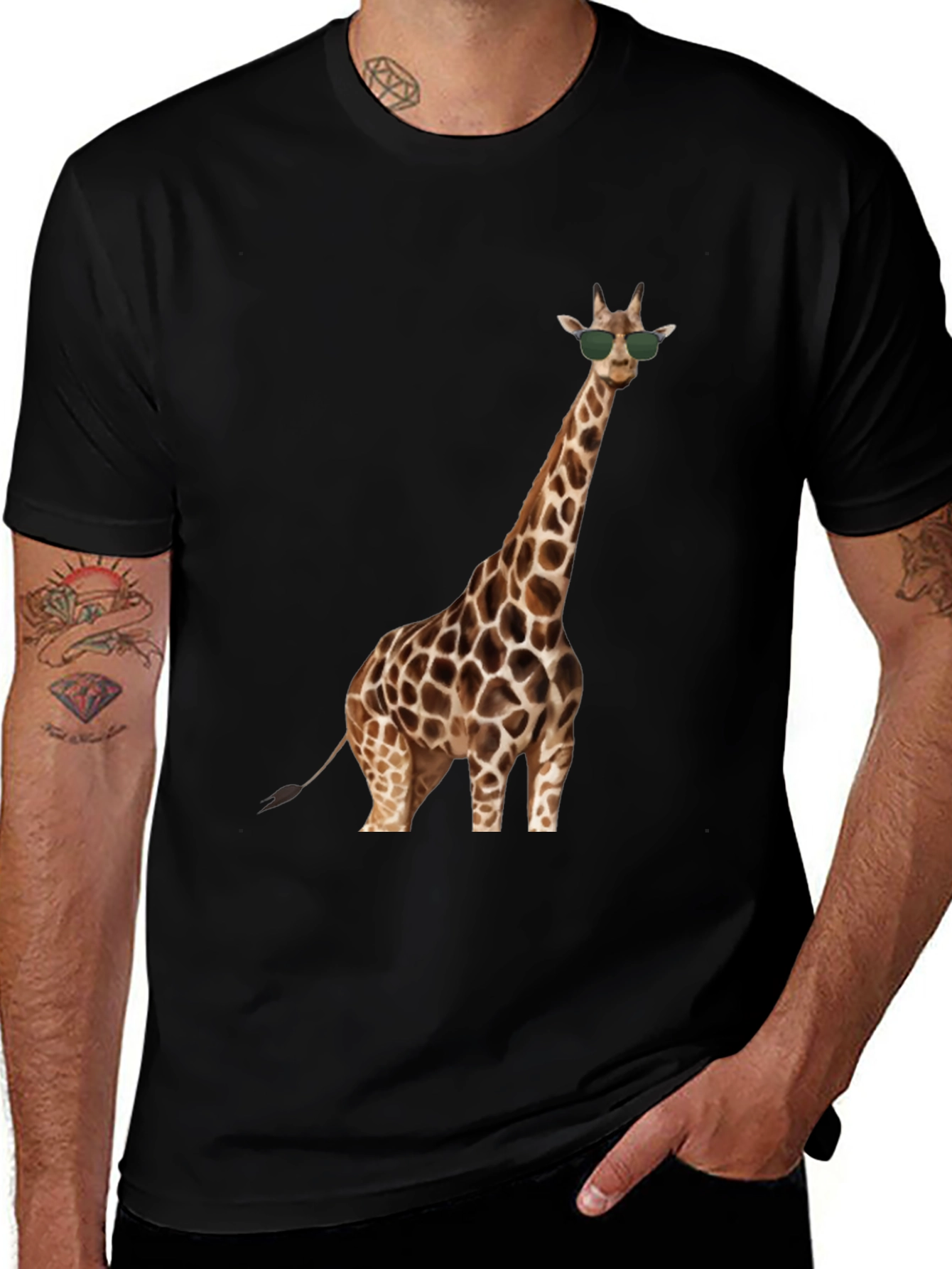 Variant 21 of Cool Giraffe Graphic Tee