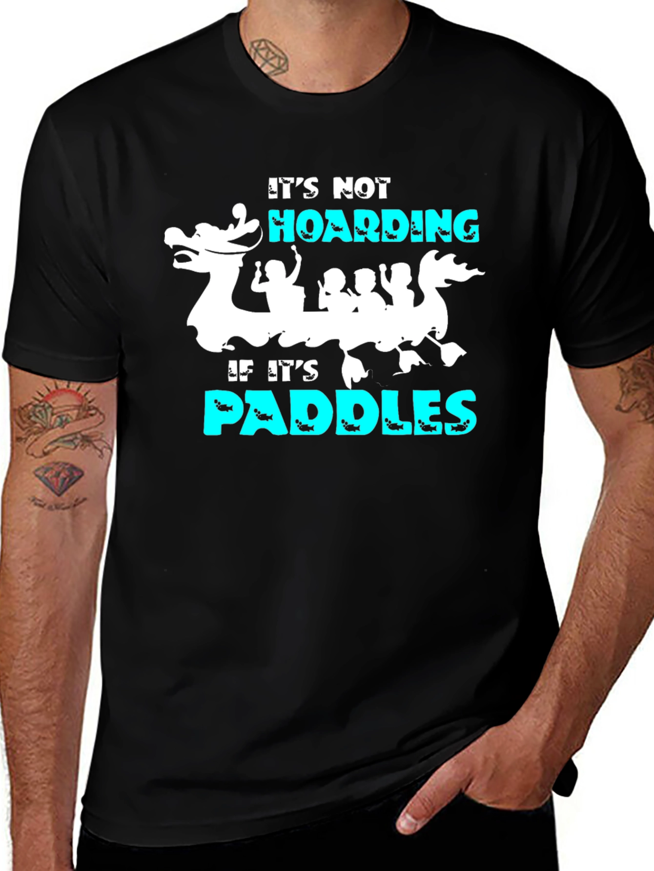 Variant 12 of It's Not Hoarding If It's Paddles T-Shirt