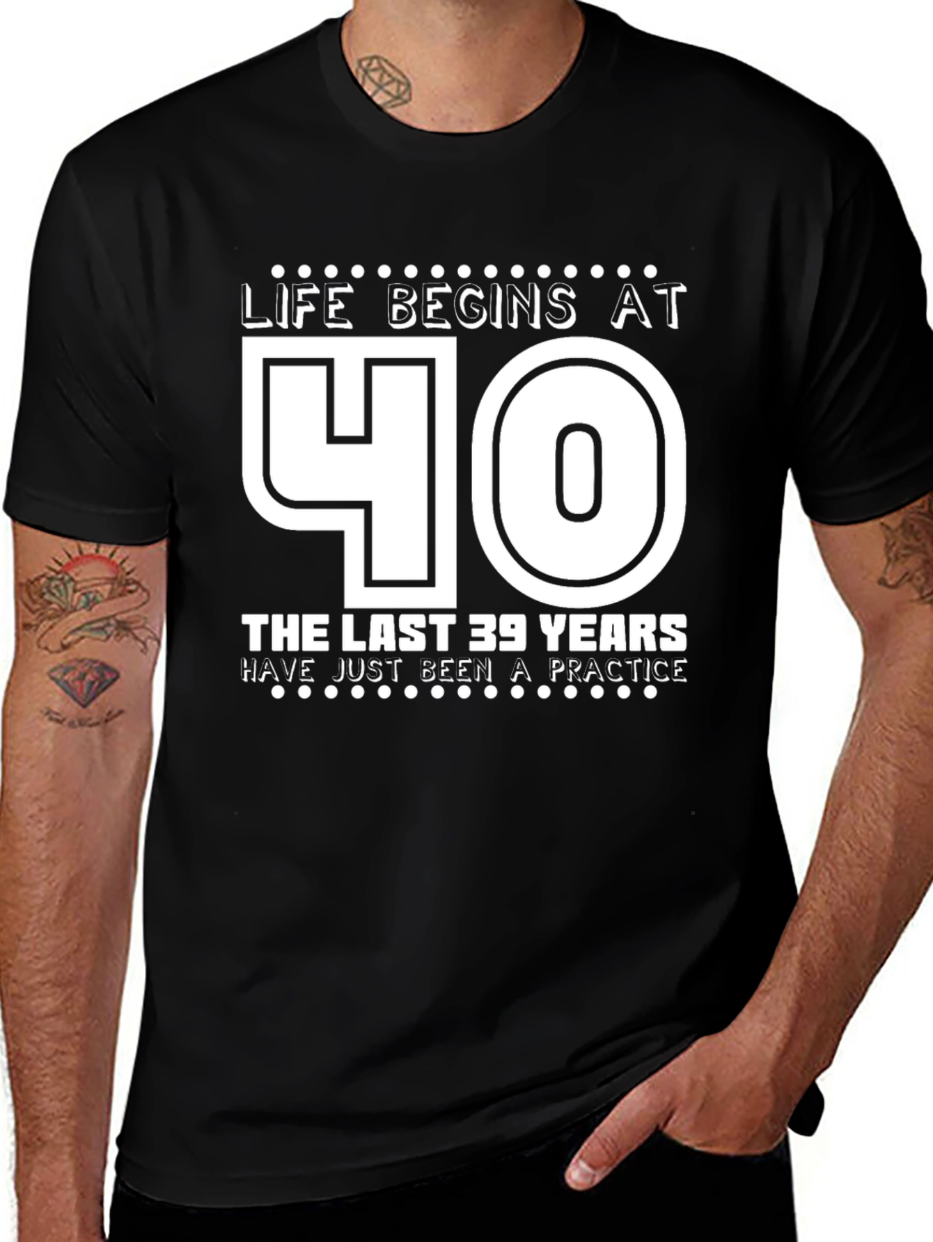 Variant 20 of Life Begins at 40 T-Shirt