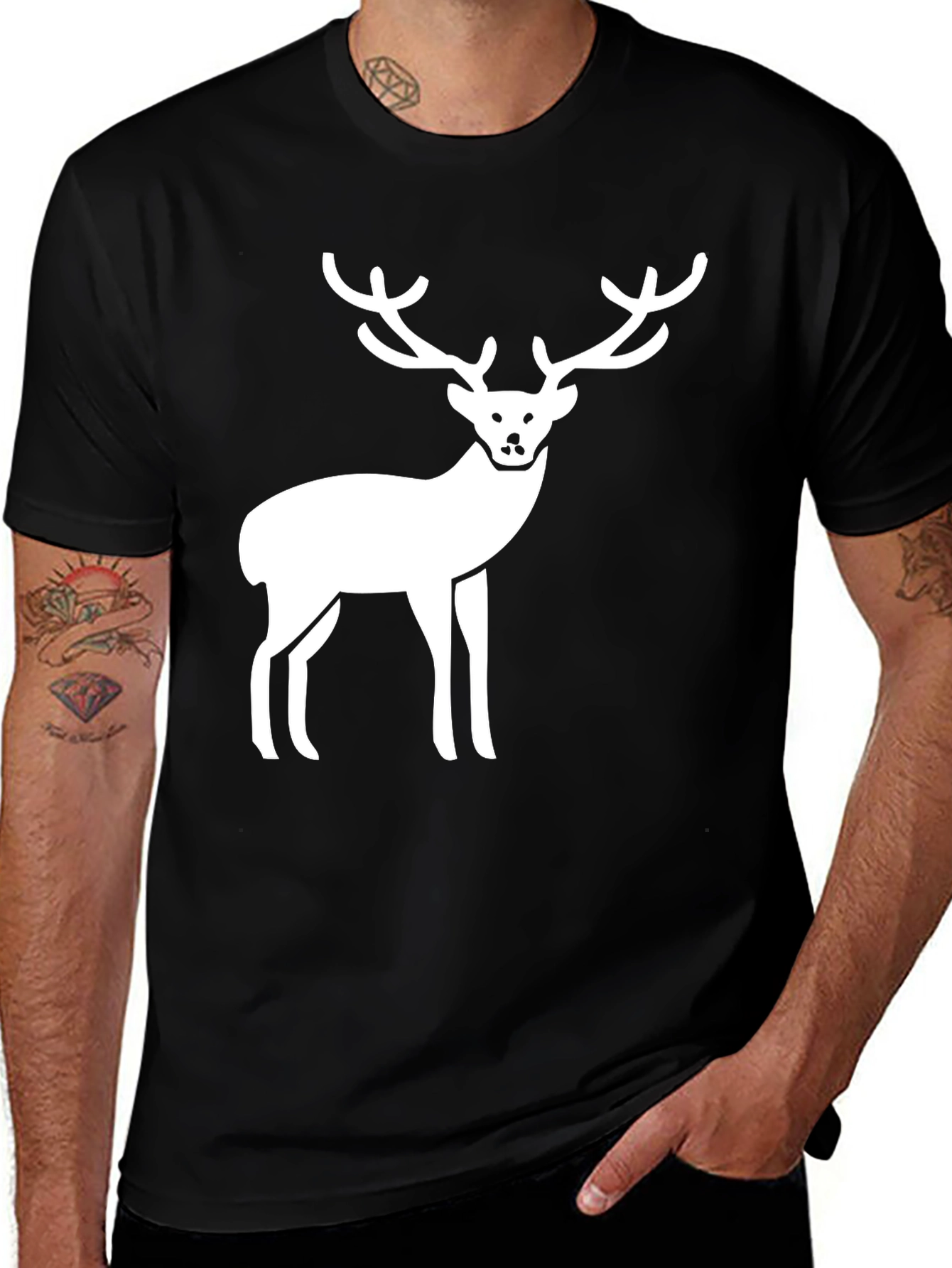 Variant 5 of Black Deer Graphic Tee