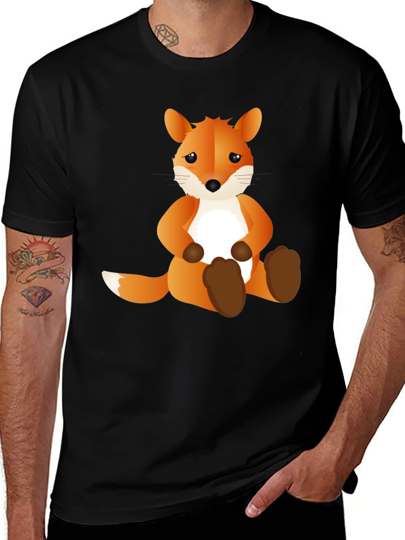 Variant 24 of Cute Fox Graphic T-Shirt - Soft Cotton Tee