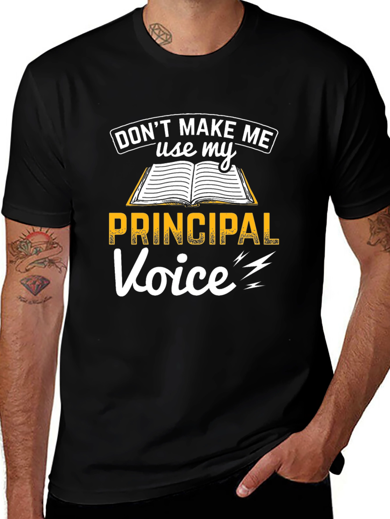 Principal Voice T-Shirt Funny School Teacher Tee