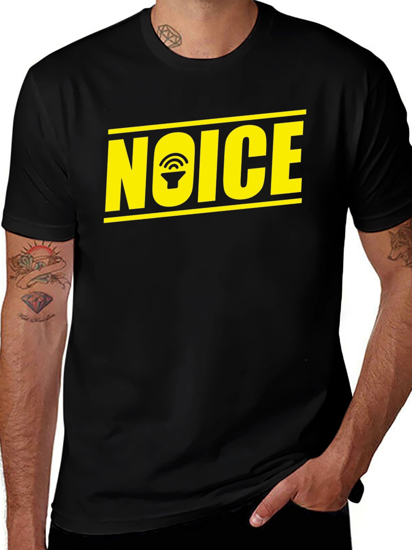 Variant 30 of NOICE T-Shirt - Speaker Graphic Tee - Black Cotton