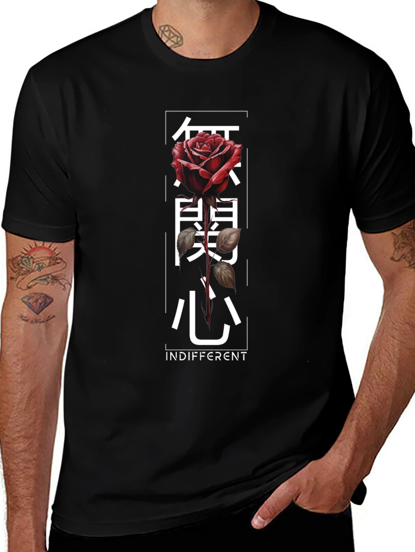 Variant 24 of Indifferent Rose Graphic T-Shirt