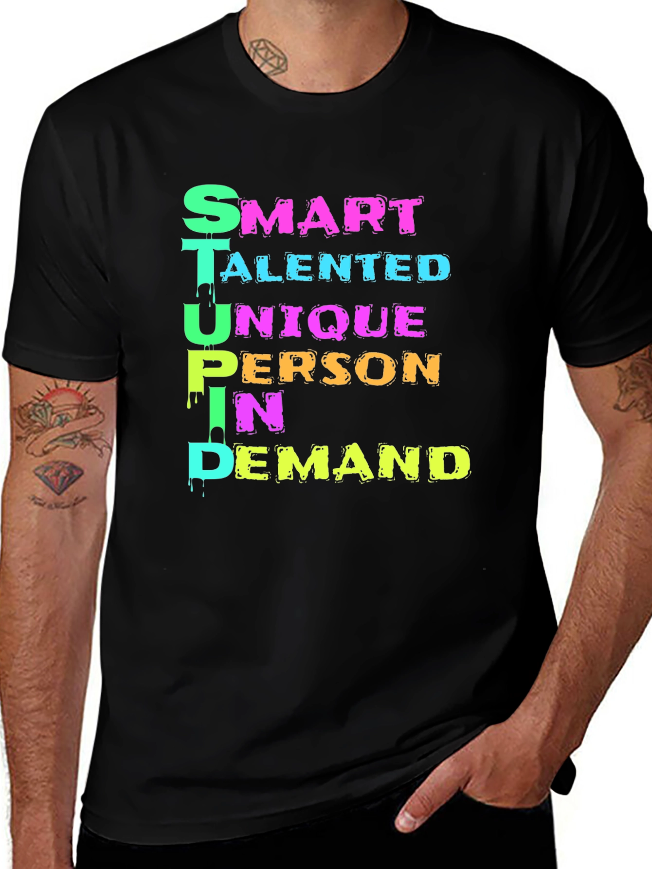 Variant 4 of Funny S.T.U.P.I.D. Definition T-Shirt