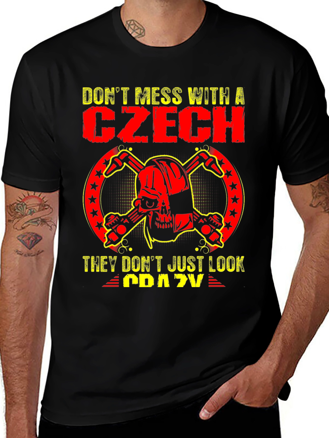 Don't Mess With a Czech Graphic T-Shirt