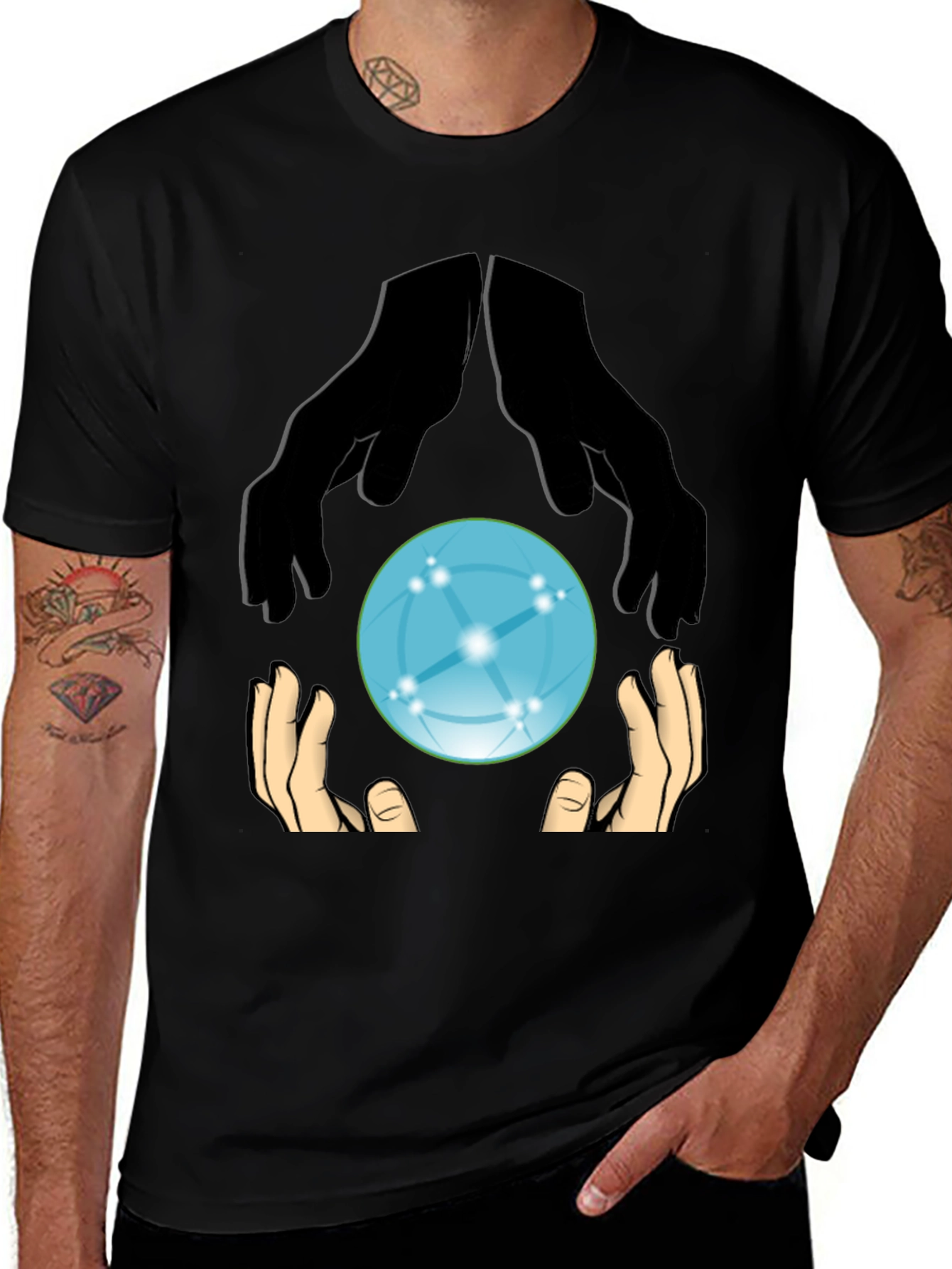 Variant 11 of Mystic Orb T-Shirt - Fortune Teller Graphic Tee