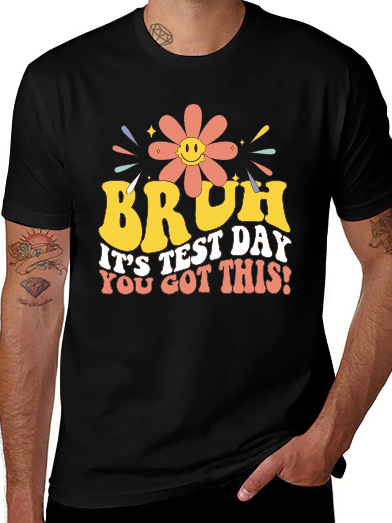 Variant 17 of Bruh Test Day T-Shirt