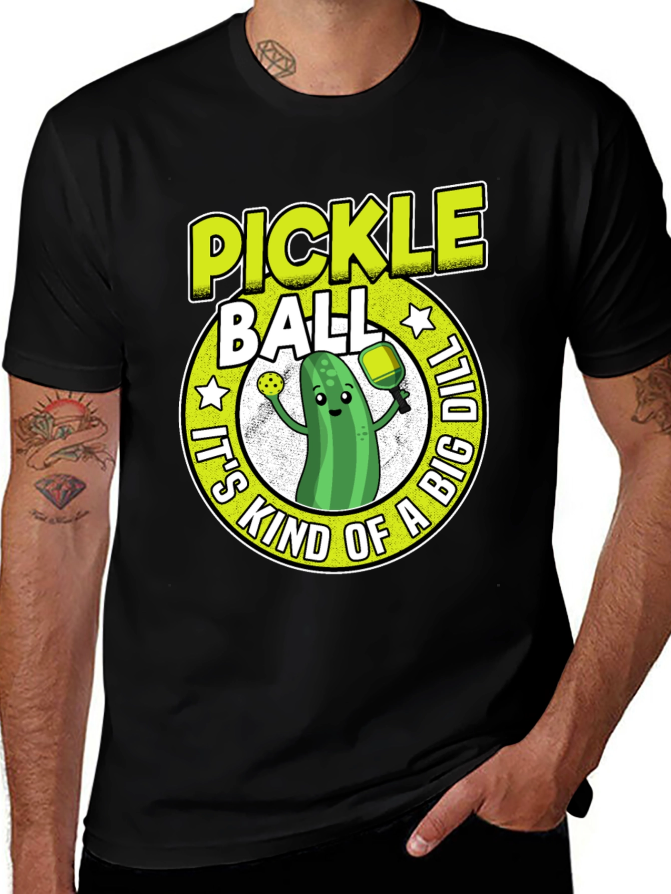 Variant 25 of Pickleball T-Shirt: It's Kind of a Big Dill!
