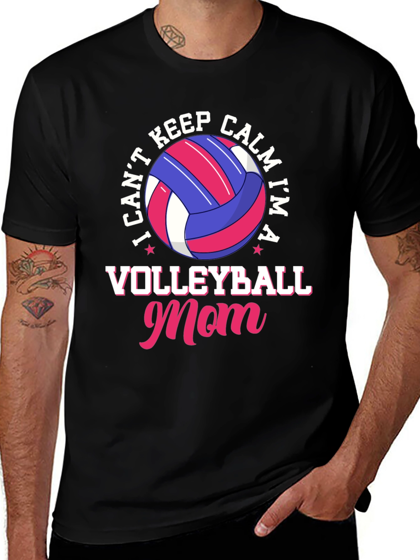 Variant 10 of Volleyball Mom T-Shirt - I Can't Keep Calm Tee