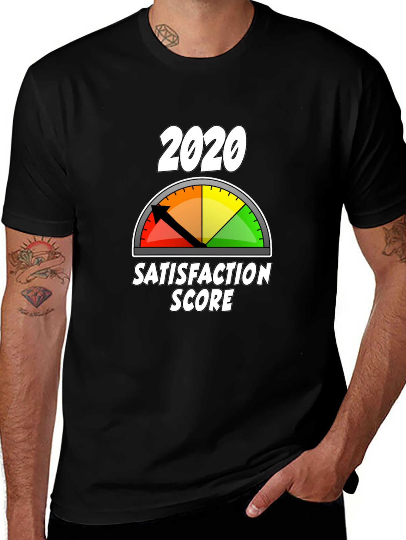 Variant 9 of 2020 Satisfaction Score T-Shirt - Novelty Graphic Tee