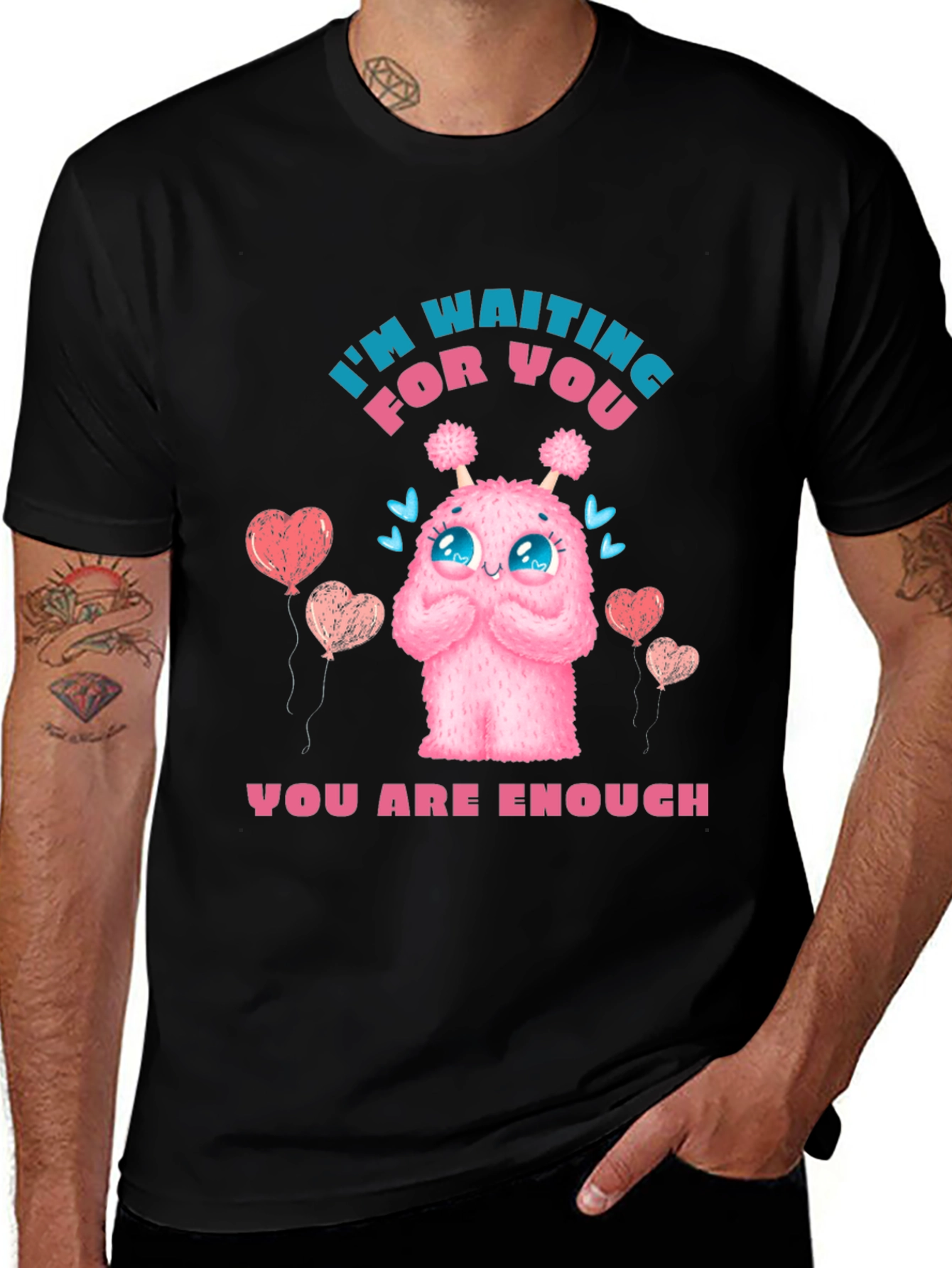 Variant 8 of I'm Waiting For You Cute Monster T-Shirt