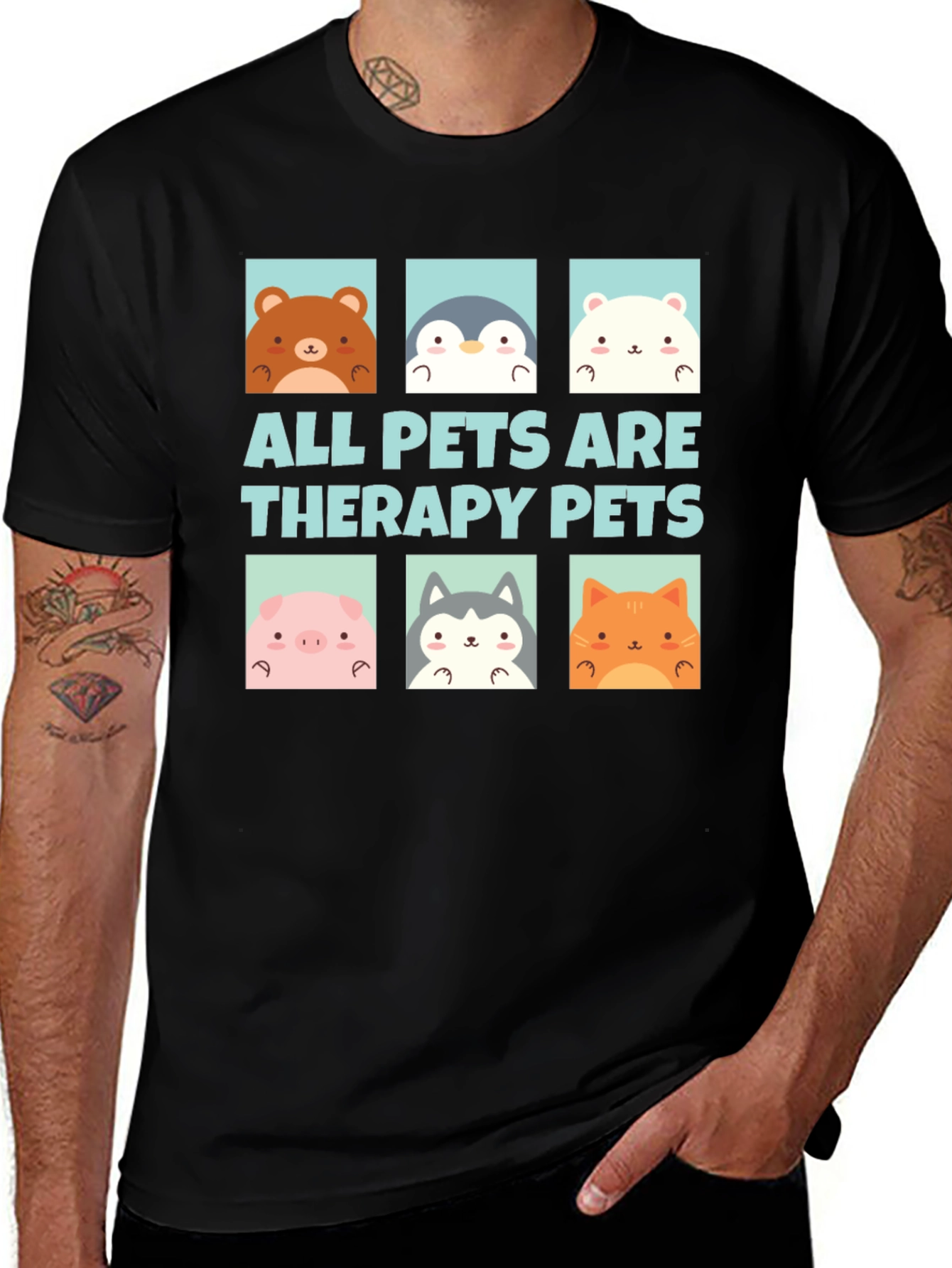 All Pets Are Therapy Pets Graphic Tee