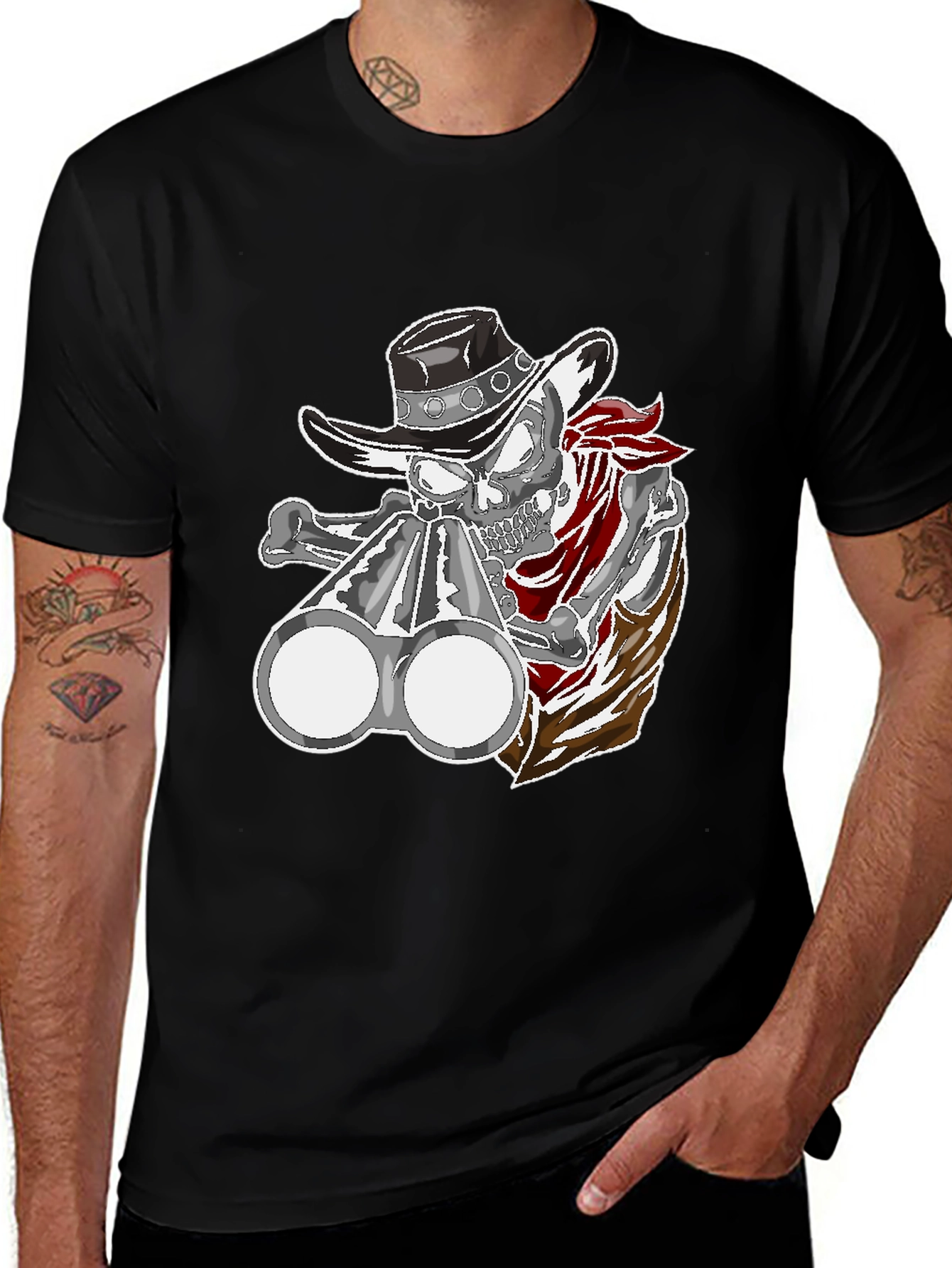 Variant 17 of Cowboy Skeleton Graphic T-Shirt