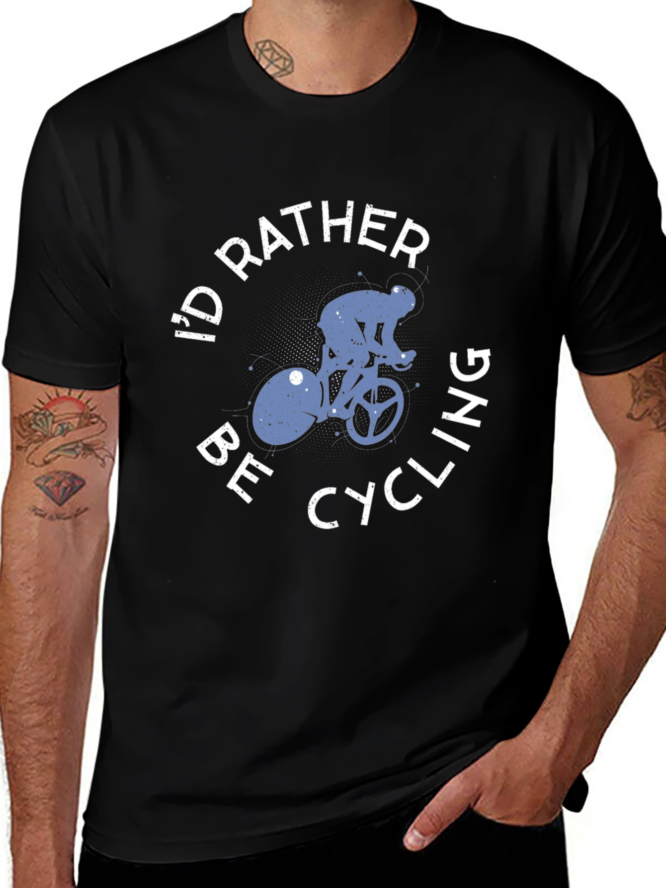 Cycling Fan T-Shirt - I'd Rather Be Cycling