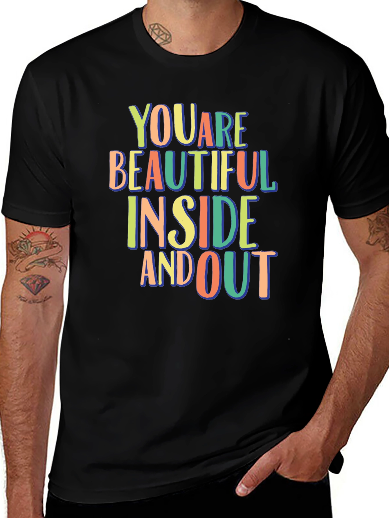 Variant 7 of You Are Beautiful Inside and Out Graphic Tee