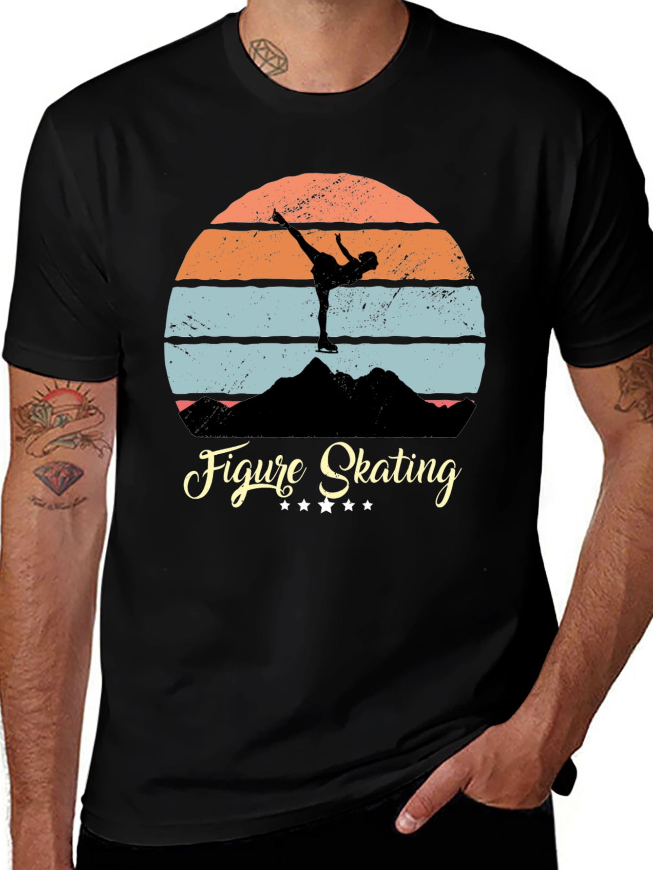 Retro Figure Skating T-Shirt - Vintage Style