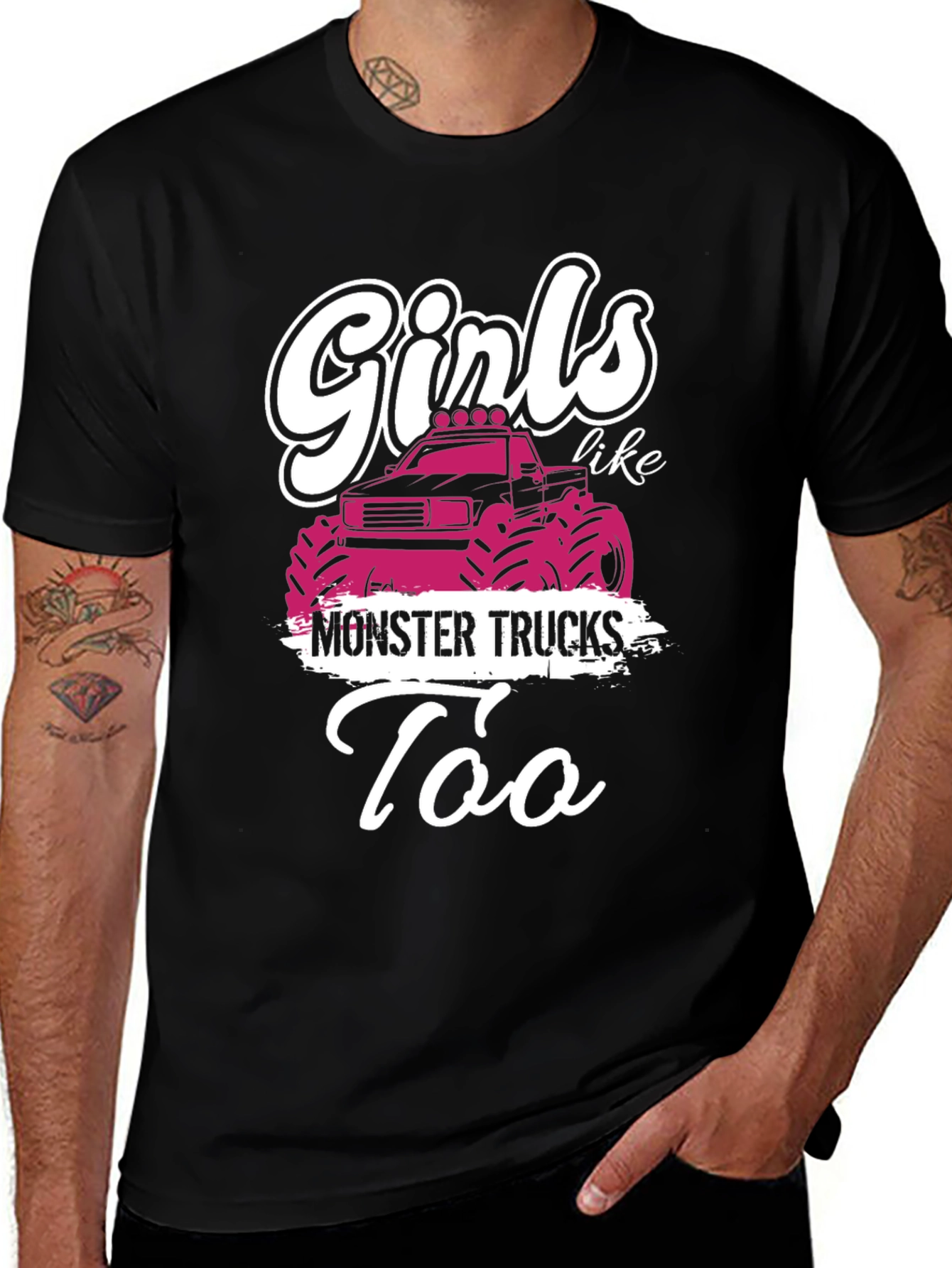 Variant 12 of Girls Like Monster Trucks T-Shirt