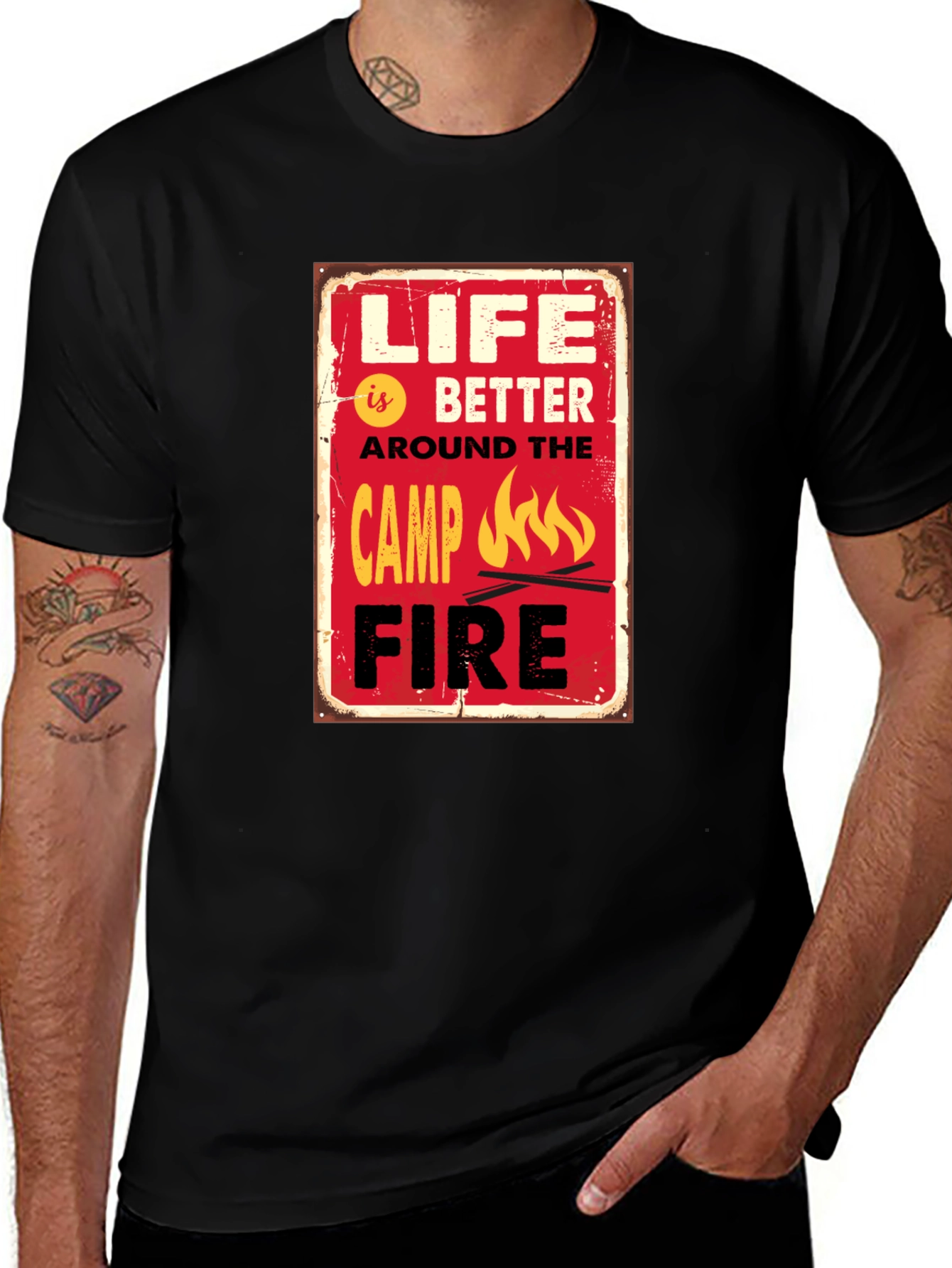 Variant 20 of Life is Better Around the Camp Fire Graphic T-Shirt