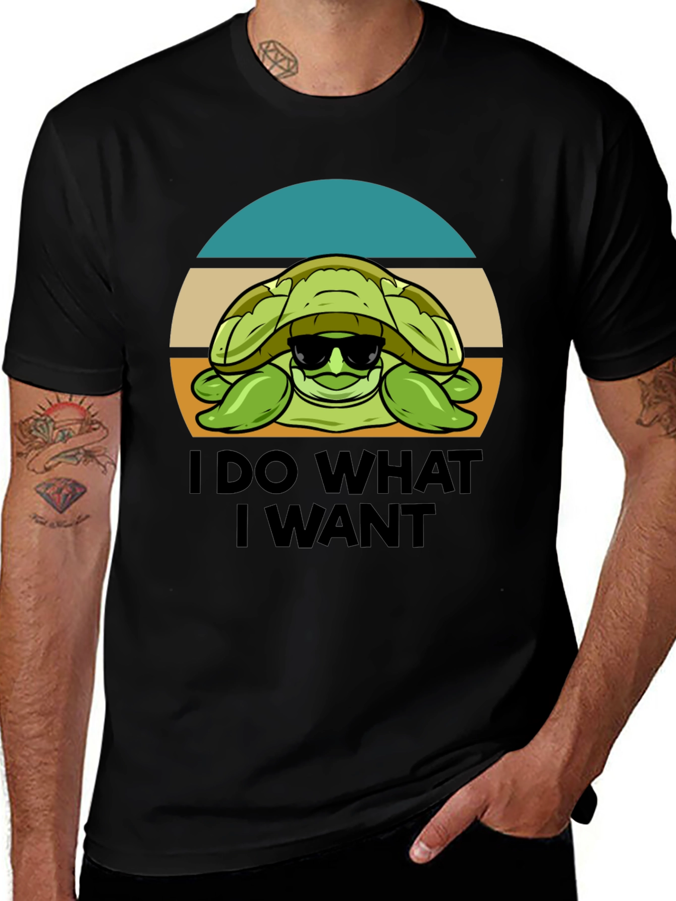 Variant 2 of I Do What I Want Turtle T-Shirt
