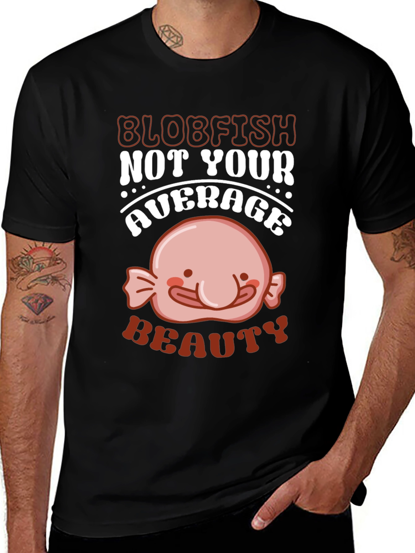 Variant 26 of Blobfish Not Your Average Beauty Graphic Tee
