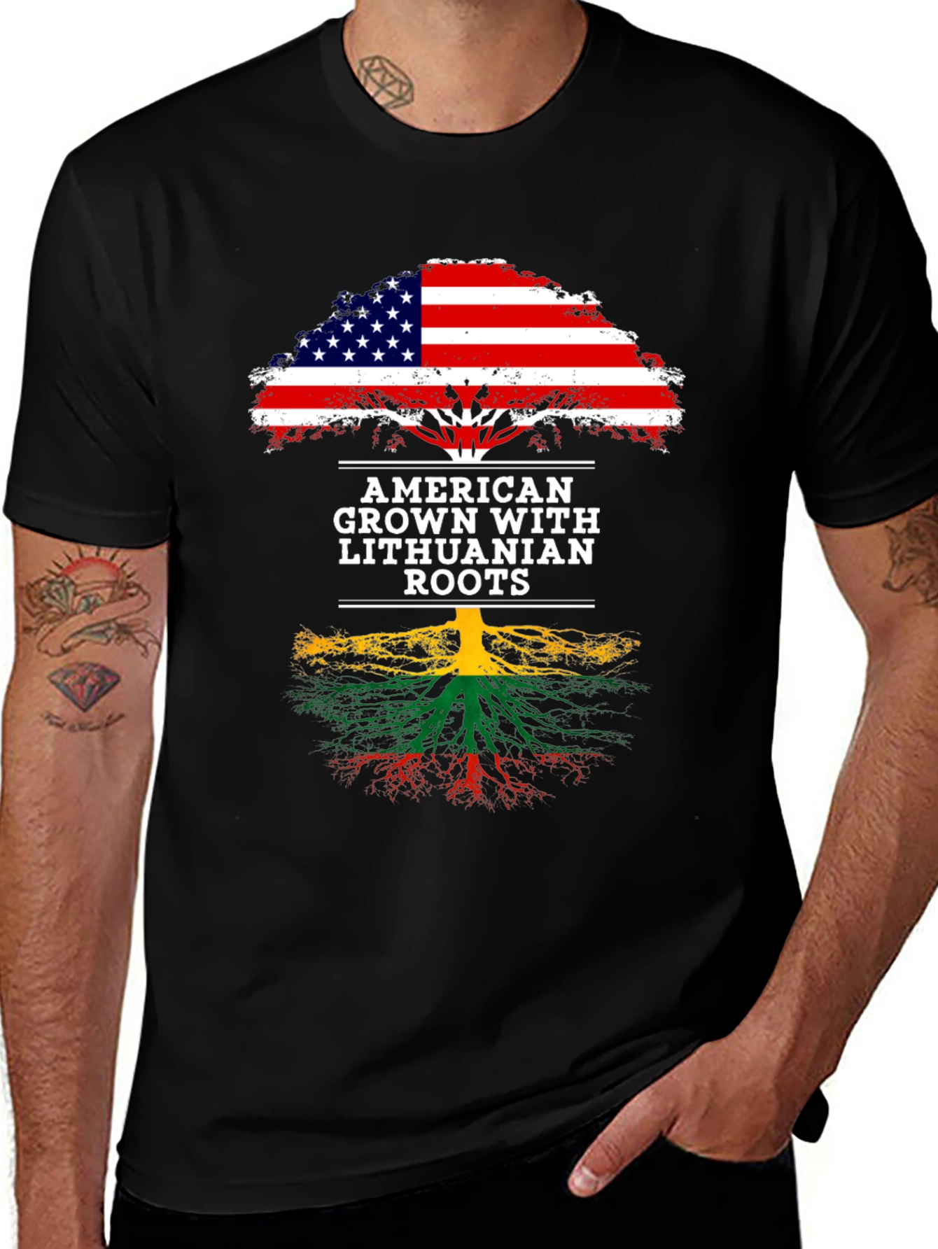 Lithuanian American Roots T-Shirt