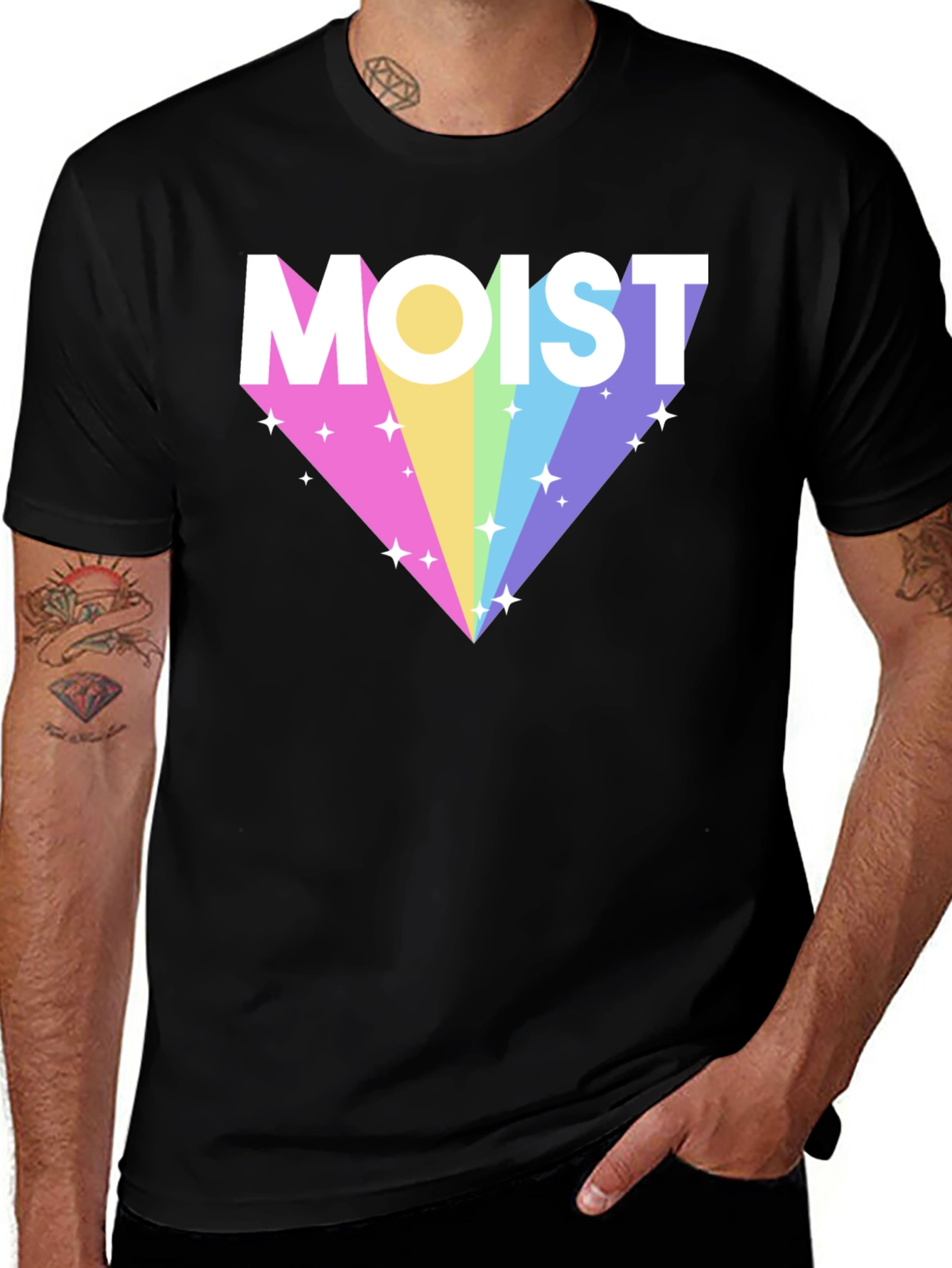 Variant 21 of Moist Rainbow Diamond T-Shirt