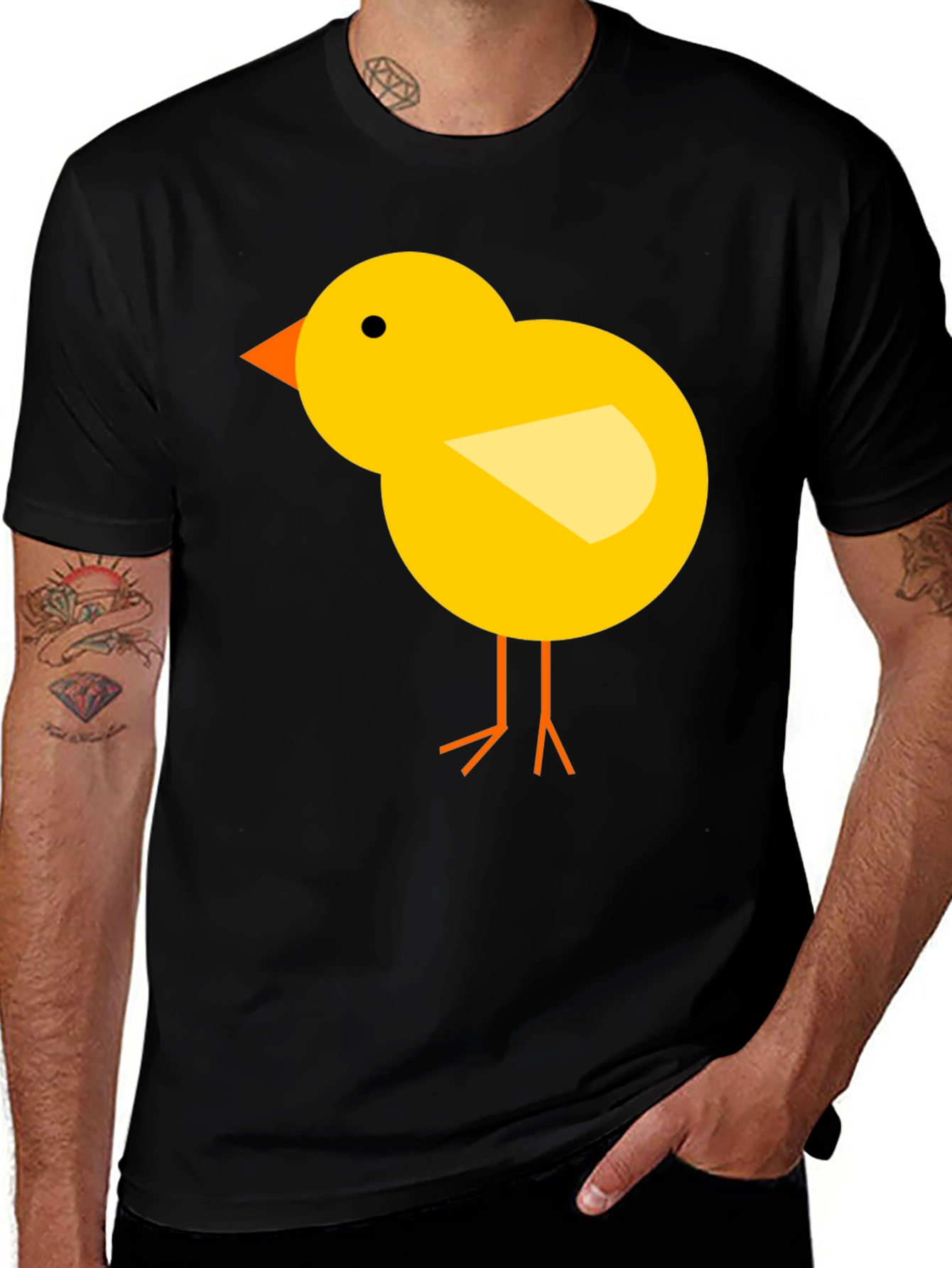 Variant 27 of Chick Graphic Tee - Black Cotton T-Shirt
