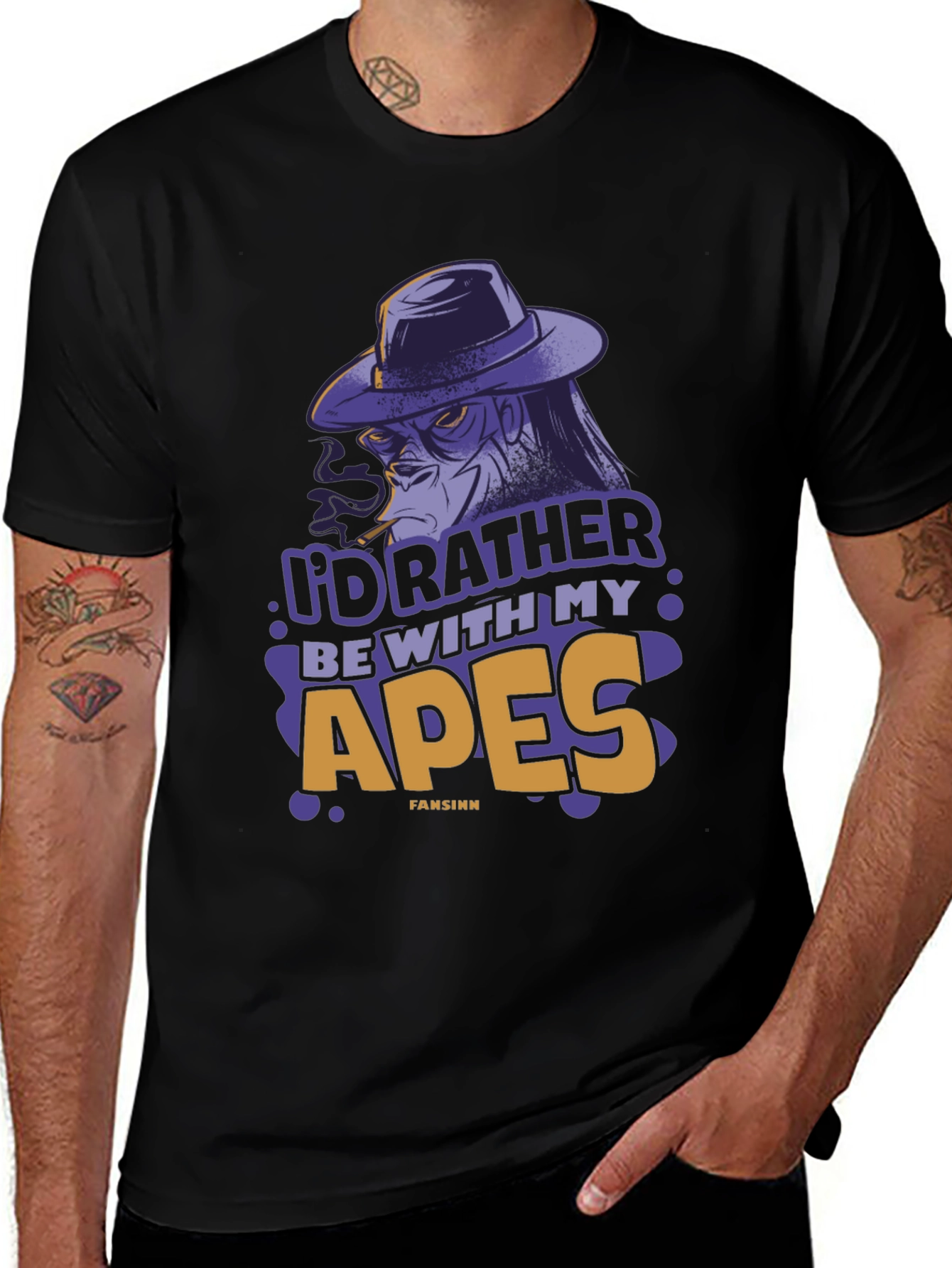Variant 21 of I'd Rather Be With My Apes T-Shirt