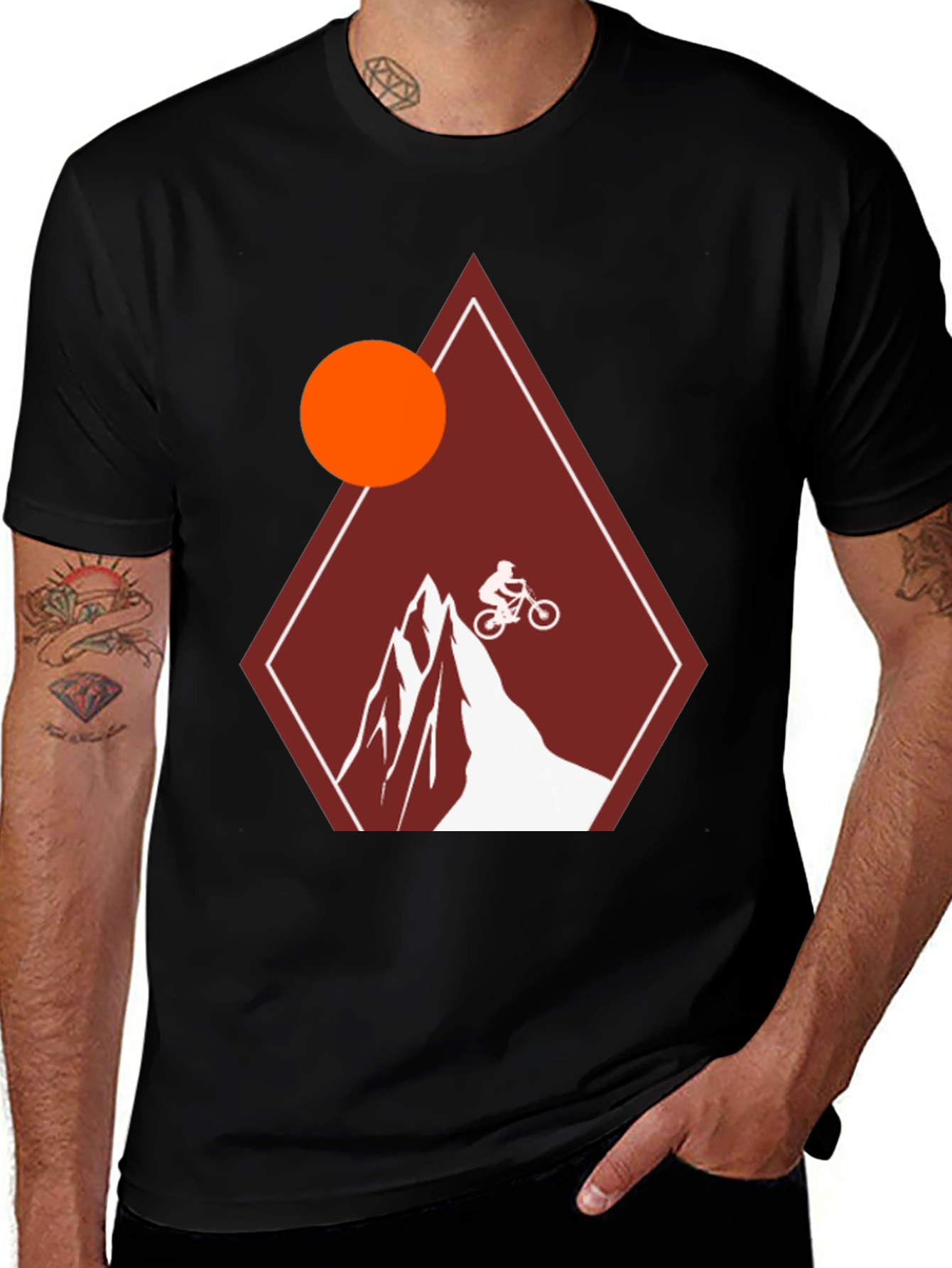 Variant 28 of Mountain Biker Graphic Tee - Adventure Ready