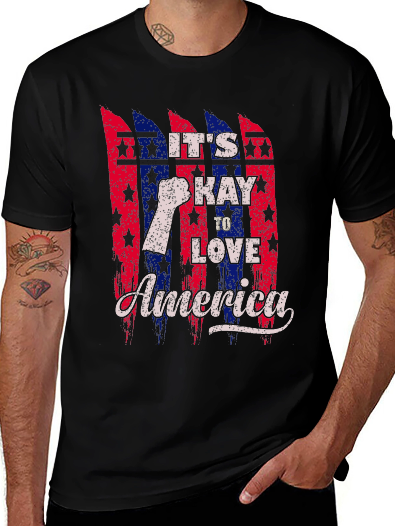 Variant 18 of It's Okay To Love America T-Shirt