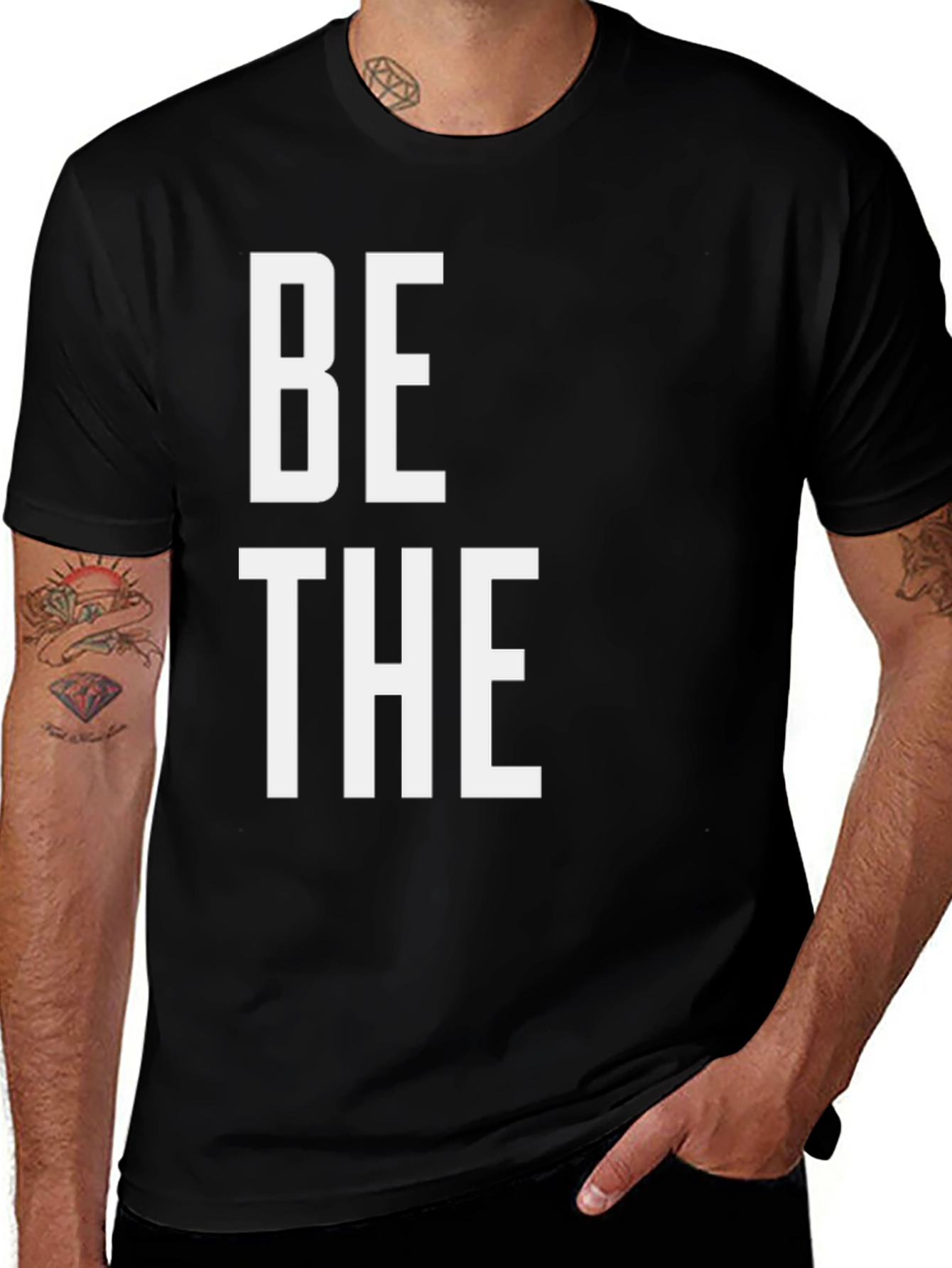 Variant 13 of Be The Inspiration Black Graphic Tee