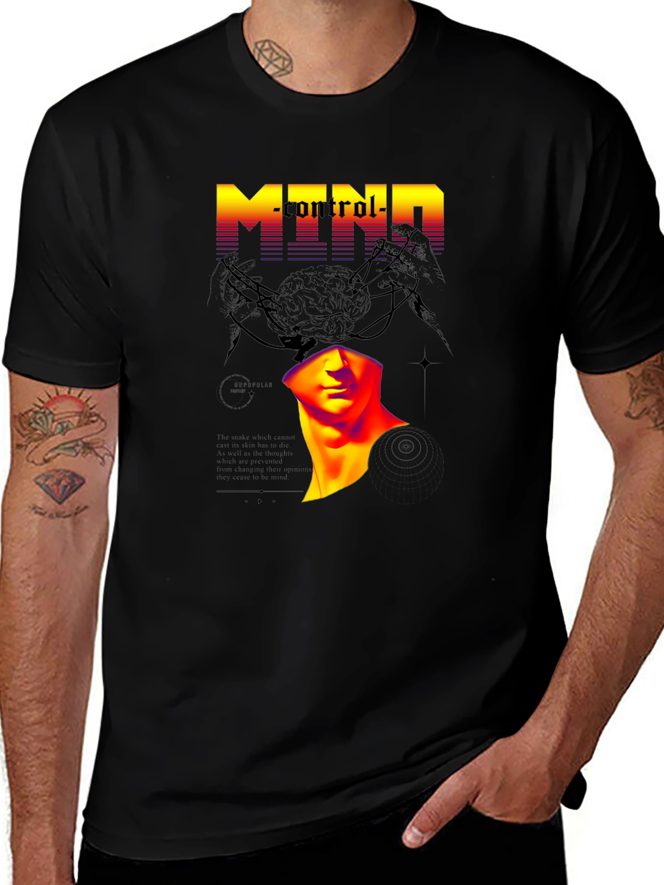 Variant 5 of Mind Control Graphic T-Shirt - Stylish Streetwear Tee