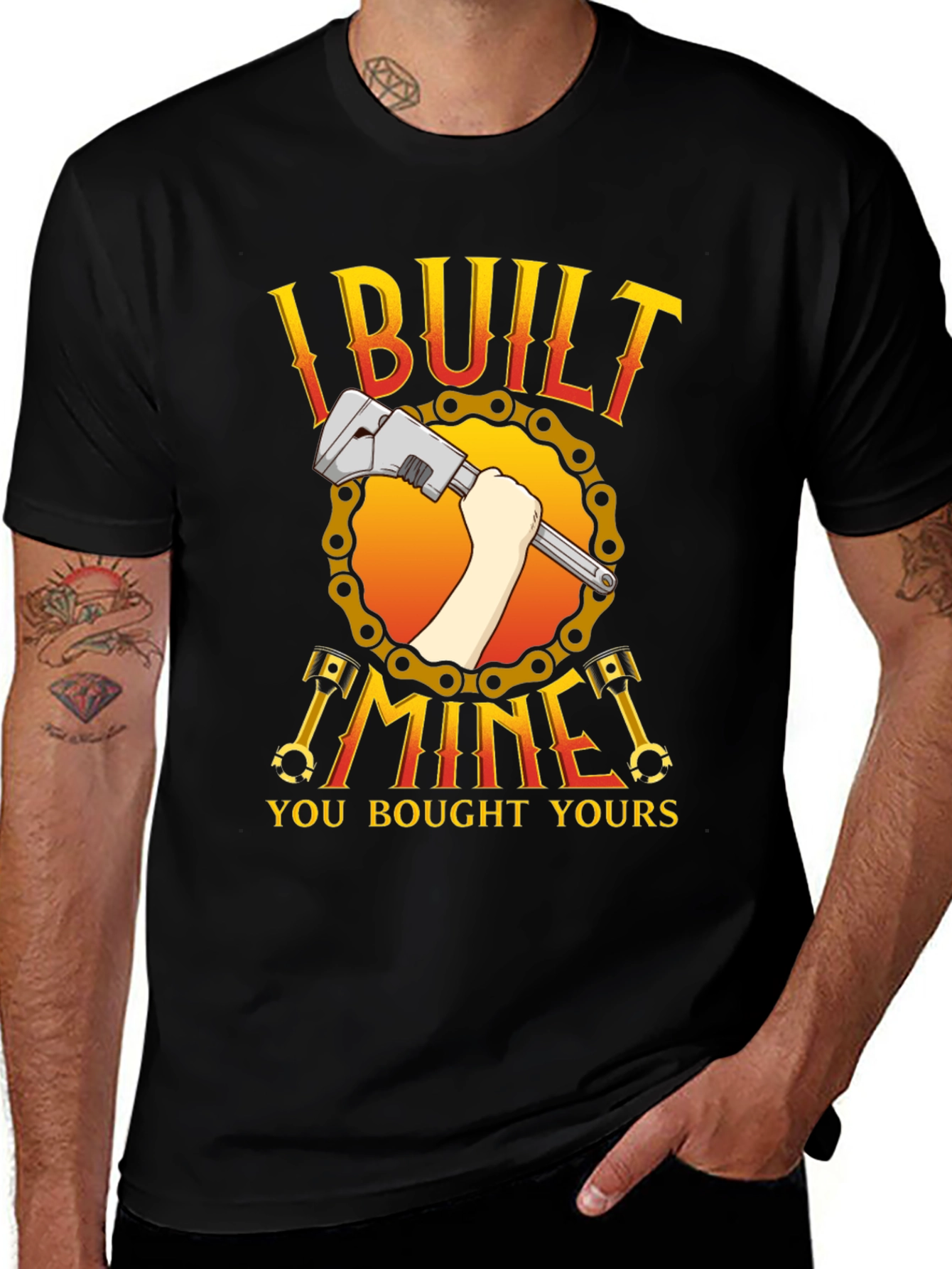 Variant 10 of I Built Mine T-Shirt - Mechanic Gift