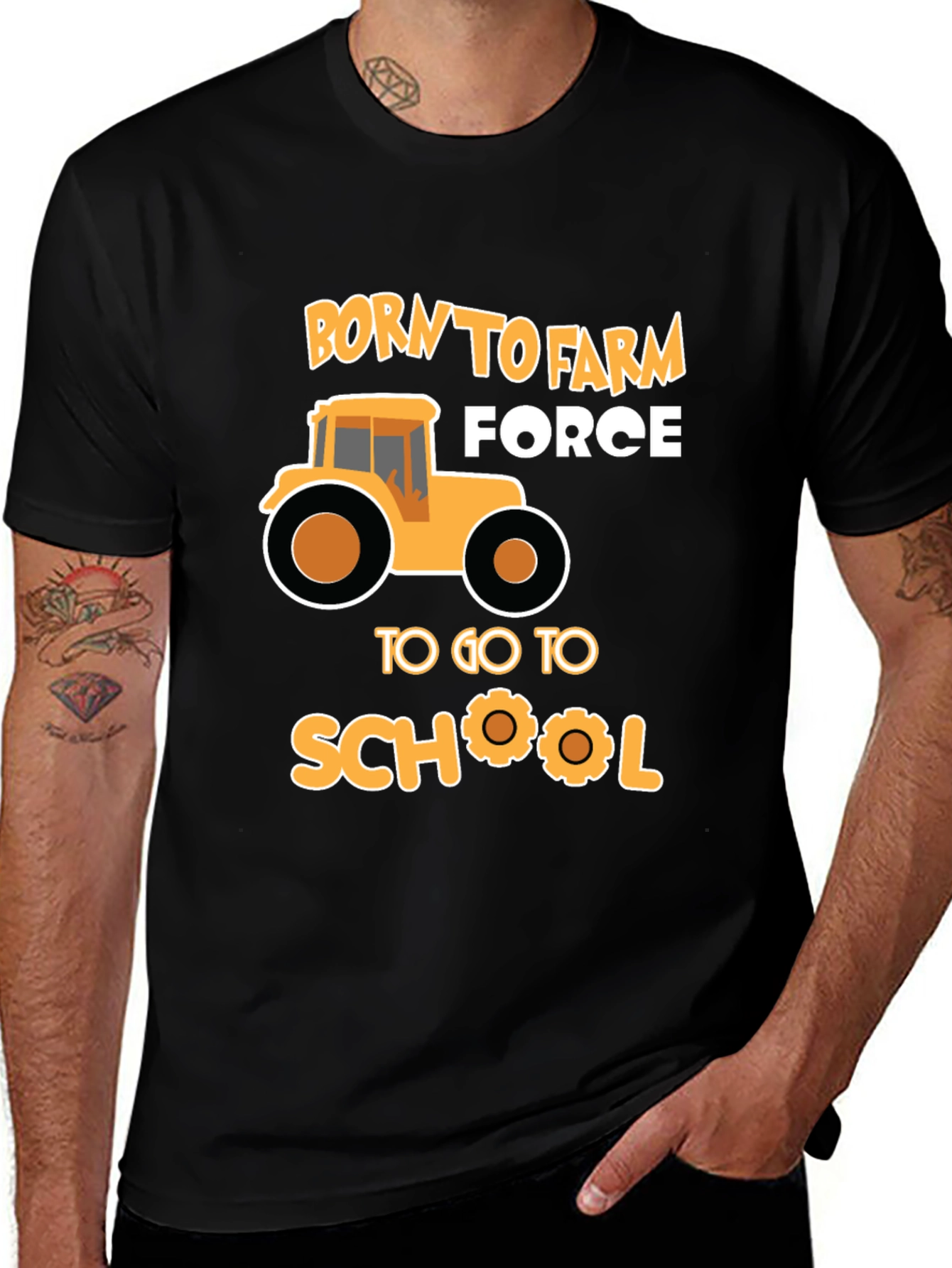 Variant 5 of Born To Farm Force T-Shirt