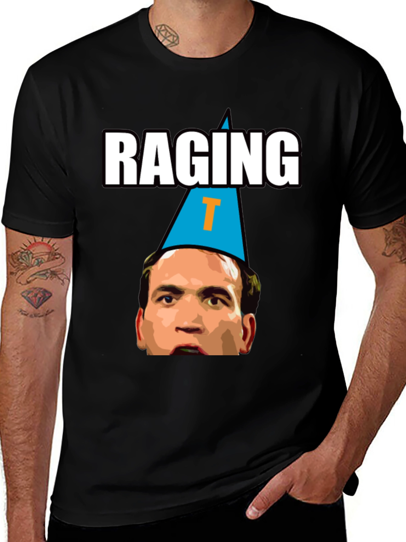 Variant 4 of Raging T Funny Graphic Tee
