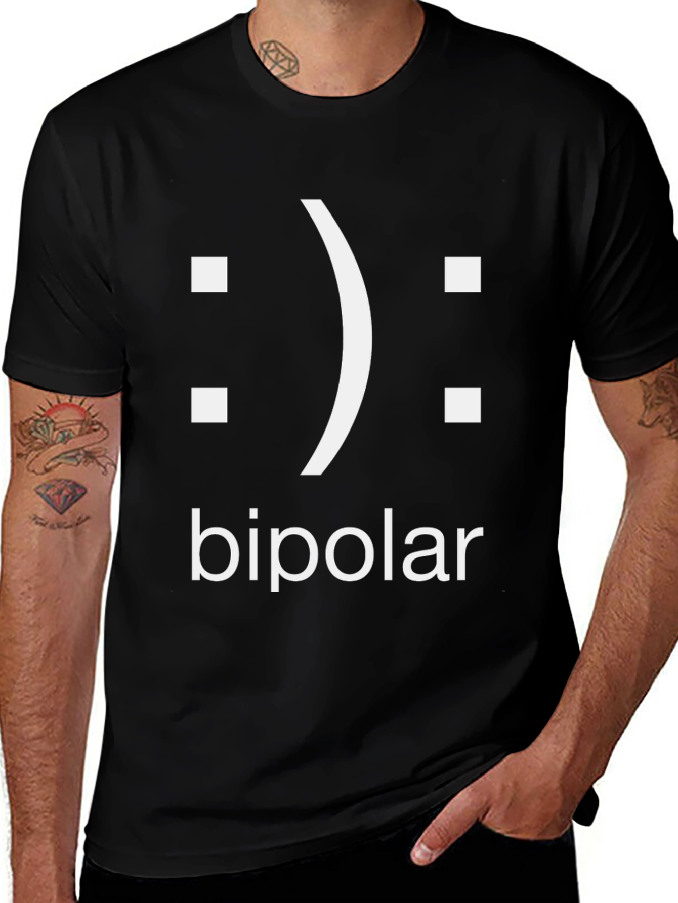 Variant 28 of Bipolar T-Shirt:  Expressive Graphic Tee