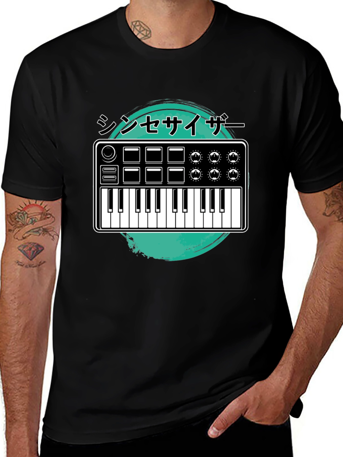 Variant 22 of Synthesizer Music T-Shirt - Cool Graphic Tee