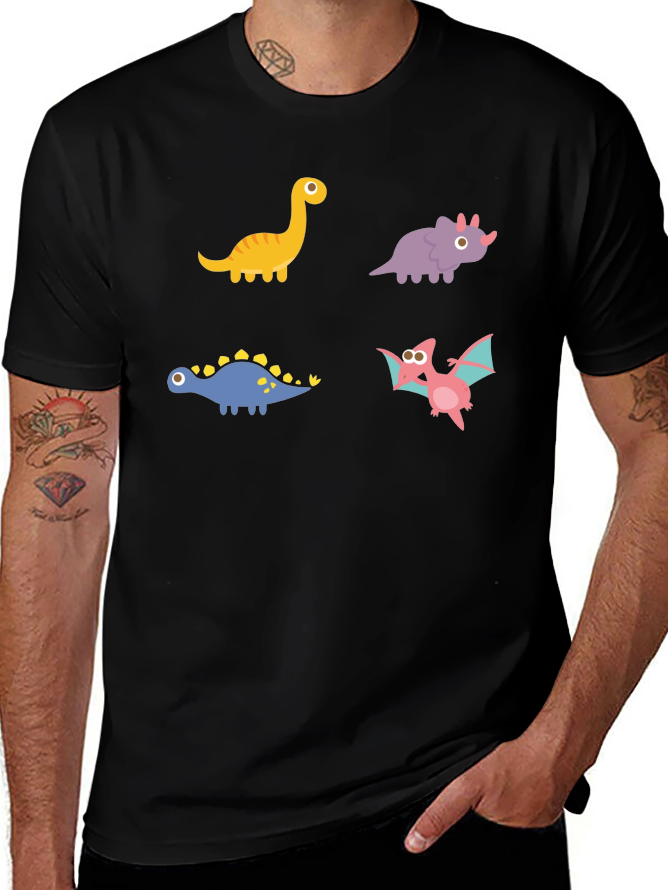 Variant 27 of Dinosaur Cartoon T-Shirt