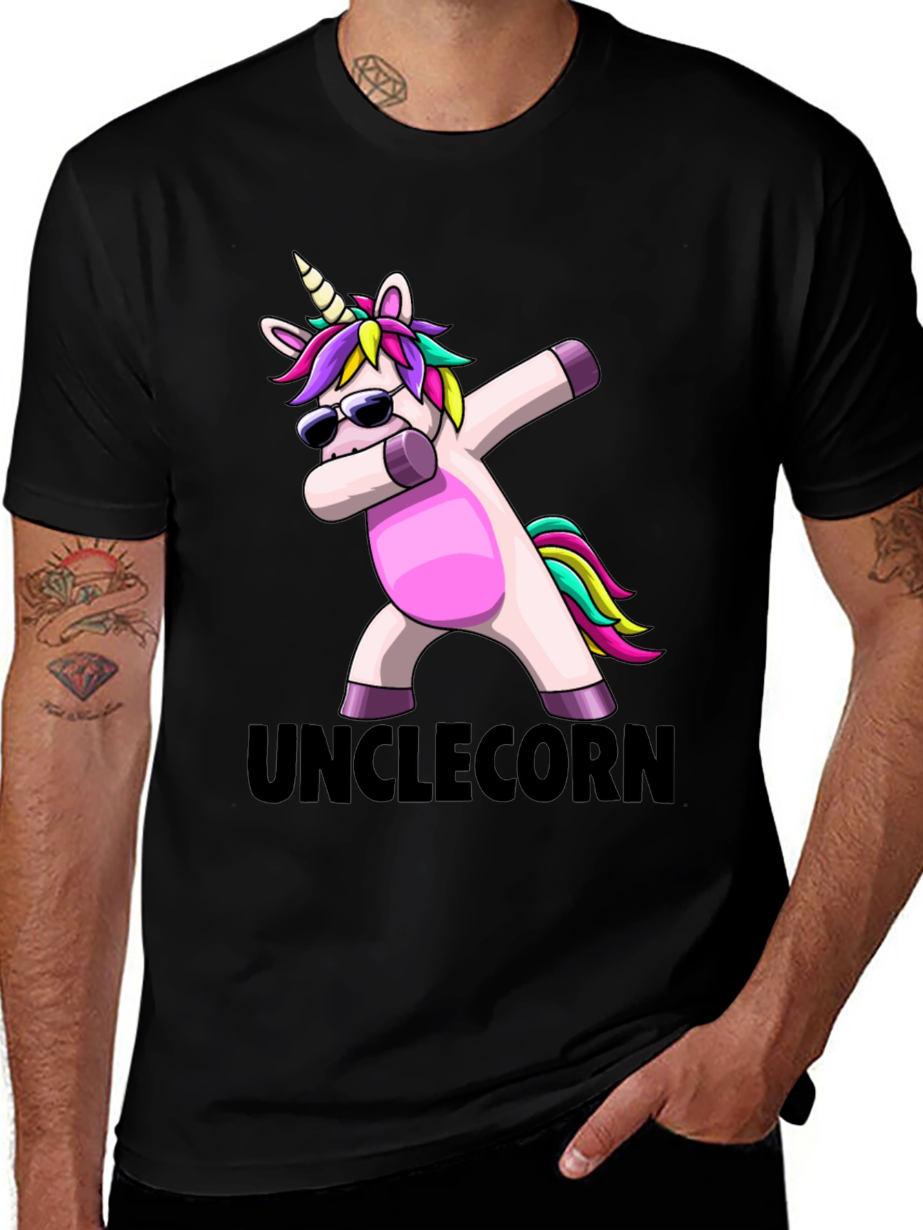 Variant 20 of Unclecorn T-Shirt - Funny Unicorn Dab Tee