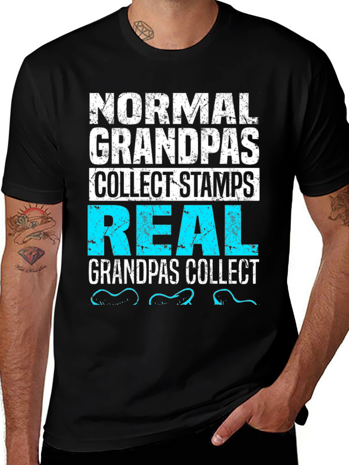 Normal Grandpas Collect Stamps T-Shirt