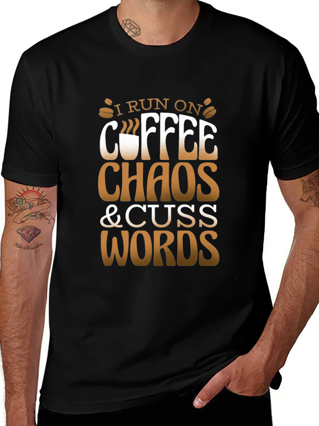 Variant 27 of Coffee, Chaos, & Cuss Words Graphic Tee