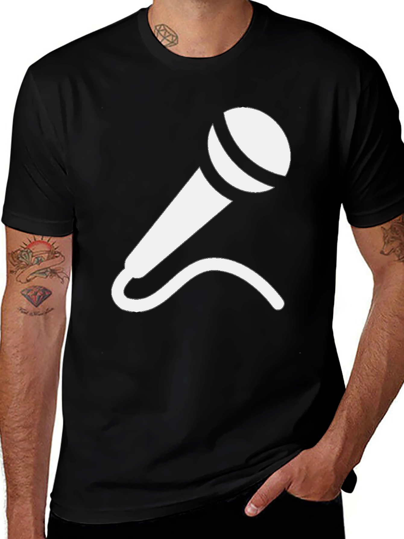 Variant 20 of Microphone Graphic Tee - Singer Musician Gift