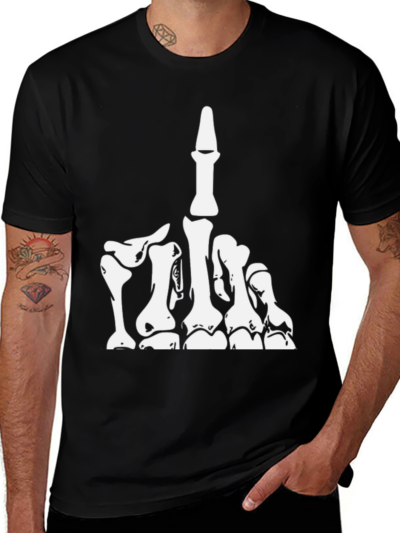 Variant 5 of Skeleton Hand Graphic Tee